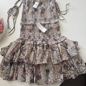 Charming Floral Kids Dress with Ruffle Layers